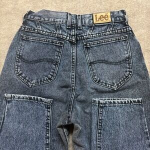 Lee Acid Wash High Waisted Mom Jeans Women's Size 10 Petite Blue Denim Y2K 90'S